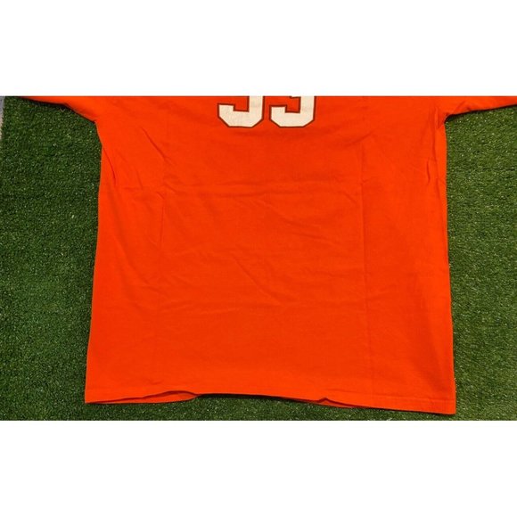 Vintage Y2K Retro Champion Bowling Green Falcons football #33 t-shirt XL orange - Picture 8 of 9